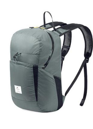 Рюкзак naturehike компактный ultralight 22  nh17a017-b сірий