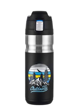 Термогорнятко naturehike vacuum bottle 0,5 l nh19sj009 black\blue