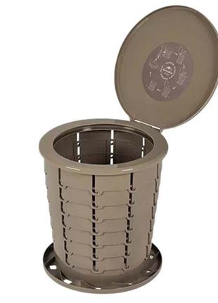 Ведро-туалет раскладное naturehike portable toilet nh22sj00b khaki