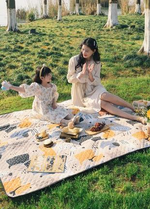 Килимок для пікніка picnic mat l 210*240 nh21fcd01 beige4 фото