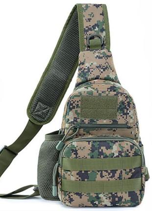 Сумка через плече smartex 3p tactical 3 st-055 jungle digital camouflage