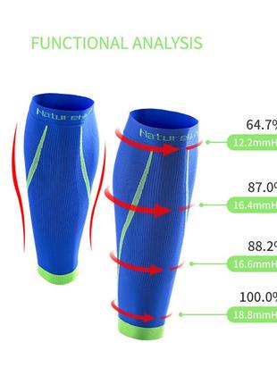 Компрессионные гетры naturehike running leg protector xl nh17h003-m blue6 фото