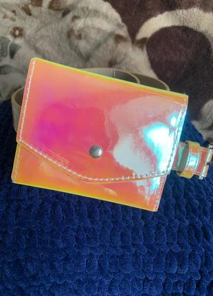 Ремешок с кошельком радужного цвета sinsay2 фото