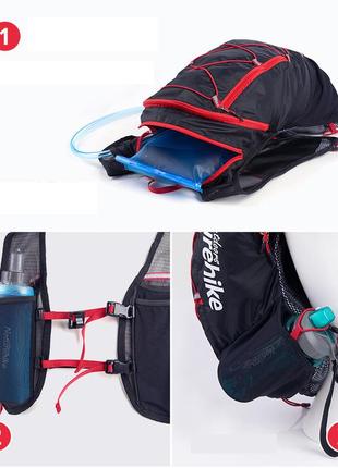 Рюкзак naturehike для бега running gt02 15 nh18y002-b фіолетовий6 фото