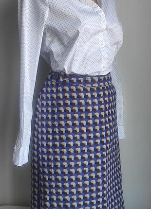 Спідниця юбка laura ashley вовна шерсть гусяча лапка3 фото