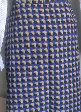 Спідниця юбка laura ashley вовна шерсть гусяча лапка5 фото