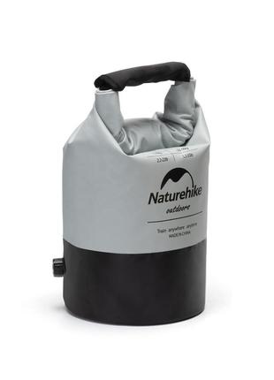 Гермомешок fitness aqua naturehike 15 л nh21fsb03 grey