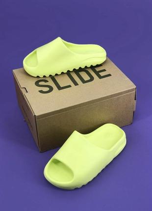 🌻сланцы, шлепки adidas yeezy slide lime, слайды1 фото