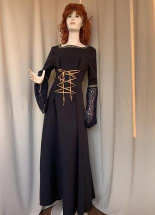 Средневековая принцесса платье карнавальное леди ровена джульетта1 фото