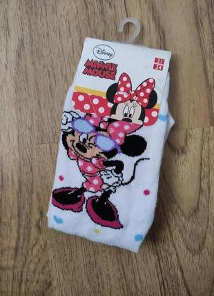 Дитячі шкарпетки для дівчинки р.31-34 міні маус minne mouse disney