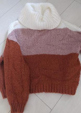 Теплий укорочений светр primark xs-m