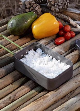 Контейнер naturehike lunch box alu nh21cj011 grey8 фото