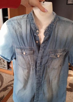 Мужская джинсовая рубашка