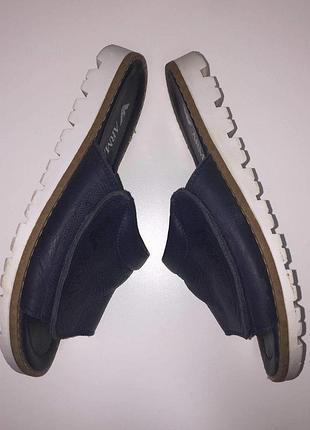 Брендовые кожаные шлепанцы armani р.36 по стельке 23см.