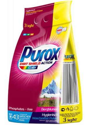 Стиральный порошок purox color 3 кг (4260418933550)