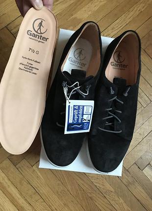 Австрійські ортопедичні шкіряні замшеві  туфлі  кросівки ganter42 (27.5)