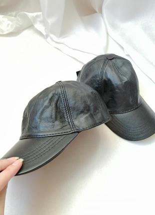 ☘️ кепка бейсболка шапка утеплённая эко-кожа размер универсальный по ширине подходят на любую голову3 фото