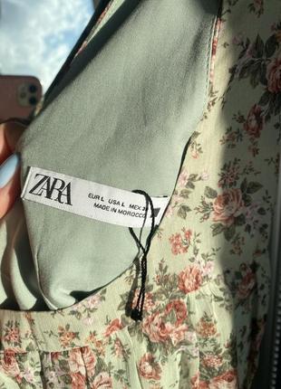 Сукня з віскози зара zara нова у квітковий принт. мини платье зара из вискозы новое цветочный принт2 фото