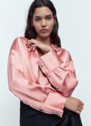Сатинова шикарна сорочка zara