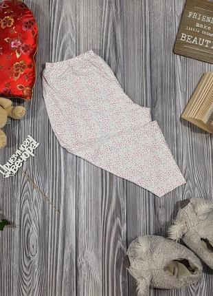 Трикотажные укороченные пижамные штаны для сна и дома tu #22351 фото