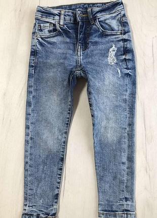 Дитячі рвані джинси для хлопчика zara 110