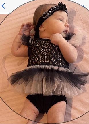 Боді та повязочка на виписку та фотосесії немовля