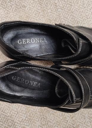 Туфлі жіночі, шкіряні,  geronea6 фото