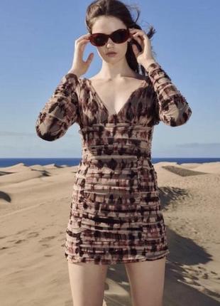 Платье короткое платье мини zara3 фото