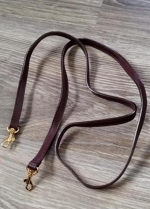 Плечовий ремінь для сумки нат шкіра2 фото
