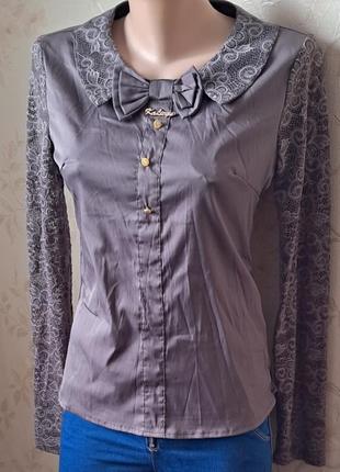 Женская блузка, рубашка, ажурная блузка, классическая блузка, вечерняя блуза5 фото