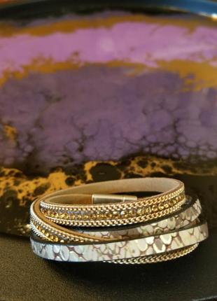 Браслет кожаный.2 фото