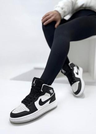 Тренд весны! черно-белые кроссовки из натуральной кожи6 фото