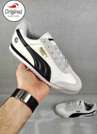 Мужские кроссовки puma bmw mms roma gray1 фото