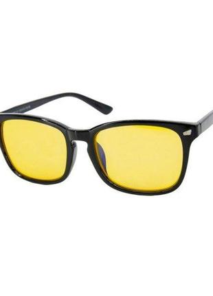 Окуляри жіночі сонцезахисні прямокутні антивідблискові жовті