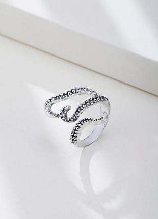 Кільце унісекс восьминіг oxa сріблясте (18)