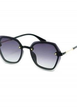 Очки женские солнцезащитные черного цвета нестандартной формы