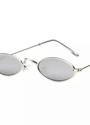 Окуляри іміджеві сонцезахисні овальні дзеркальні унісекс