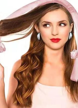 Бігуді м'які для холодної завивки кольору рожева пудра