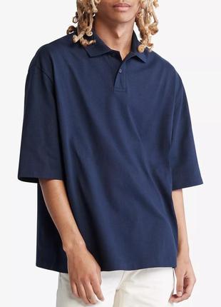 Нова футболка поло calvin klein (ck navy polo) з американками м,l