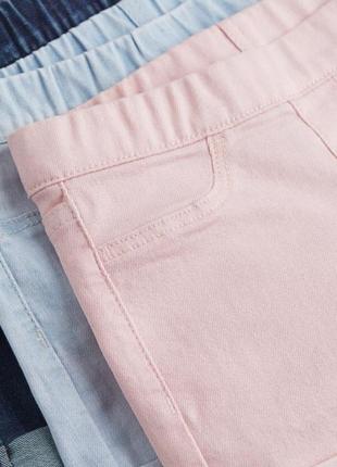 Шорты розовые джинсовые н&amp;м 7-8-9 лет, 134 см. рост (0097-3)2 фото