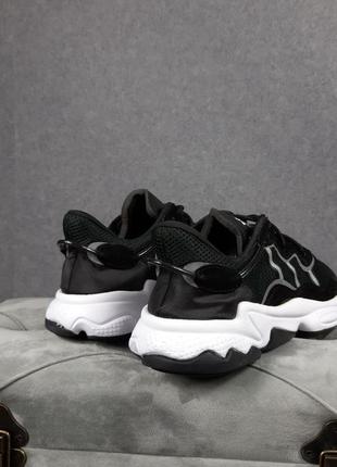 Мужские черно-белые кроссовки на весну adidas ozweego 🆕 адидас озевиго7 фото