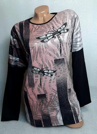 54-56 р. Женская кофточка блуза большой размер дешево4 фото