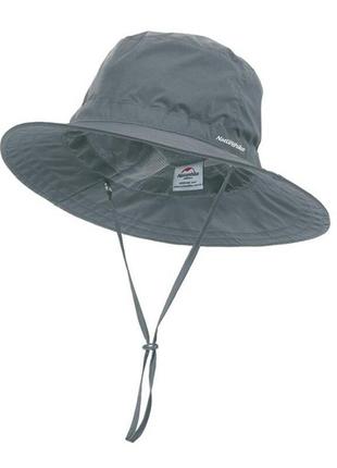 Панама naturehike nh17m006-a fisherman hat uv protection grey