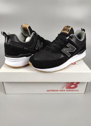 Чоловічі кросівки new balance 574 sport black10 фото