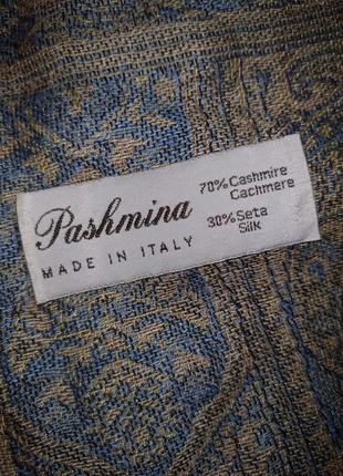 Роскошный палантин пашмина 70% cashmere,30% silk италия pashmina10 фото