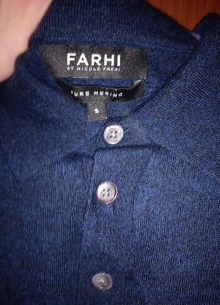 Шикарный логслив поло farhi 100% merino wool4 фото