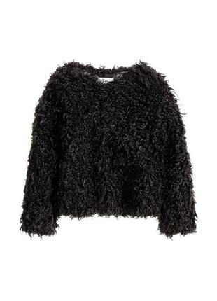 Полушубока,лахматный кардиган h&m для девочки