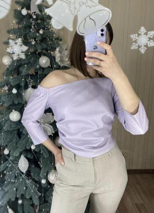 Блуза шкіряна zara 3