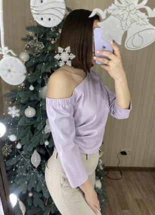 Блуза шкіряна zara 4