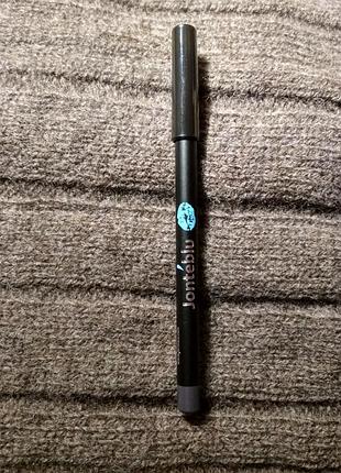 Серый дымчатый стойкий кремовый карандаш для глаз jonteblu eyeliner pencil в оттенке charcoal